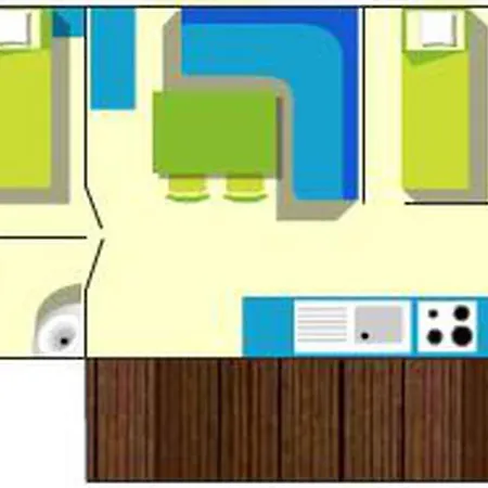 Mobil-home Avec Terrasse - 2 A - Api-1-52-300 *